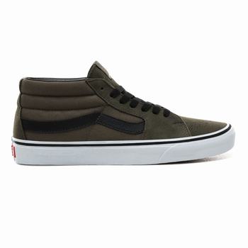 Vans Sk8-Mid - Miesten Korkeavartiset tennarit - Violetit/Valkoinen